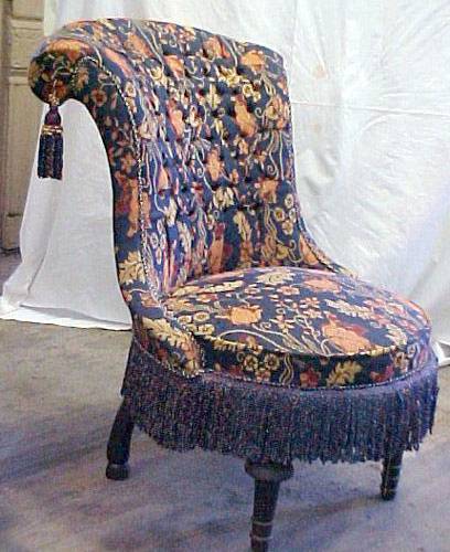 Pair of Victorian Chairs, Tuffled Back