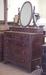 19th Century American Empire Dresser with Mirror