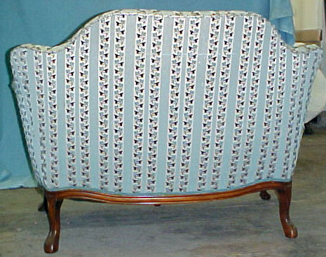 Walnut Victorian Love Seat