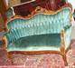 Walnut Victorian Love Seat