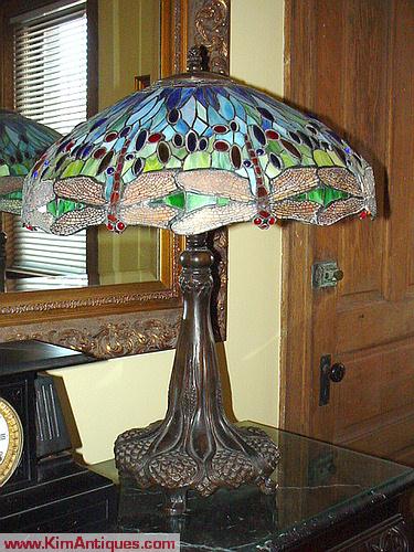 Leaded Dragonfly Lamp