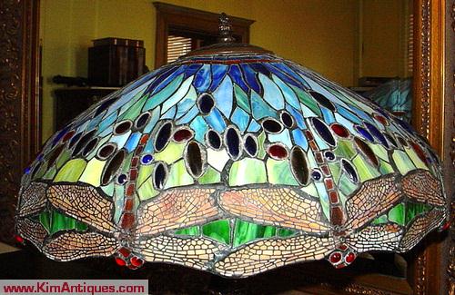 Leaded Dragonfly Lamp