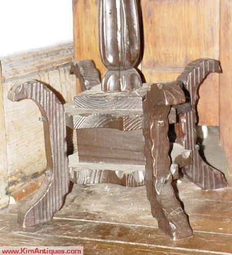 Antique Carve Coat Rack, Horse Heads