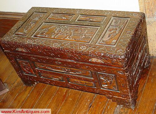 Oriental Carved Chest